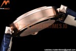 Cartier - Pasha Ladies Blue RG/LE White/Num AF Qtz