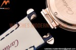 Cartier - Pasha Ladies Blue RG/LE White/Num AF Qtz