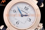 Cartier - Pasha Ladies Blue RG/LE White/Num AF Qtz