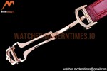 Cartier - Pasha Ladies Red RG/LE White/Num AF Qtz