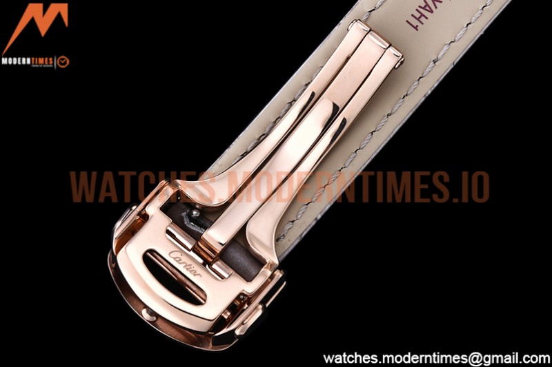 Cartier - Pasha Ladies Grey RG/LE White/Num AF Qtz