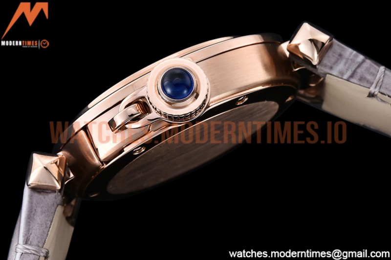 Cartier - Pasha Ladies Grey RG/LE White/Num AF Qtz