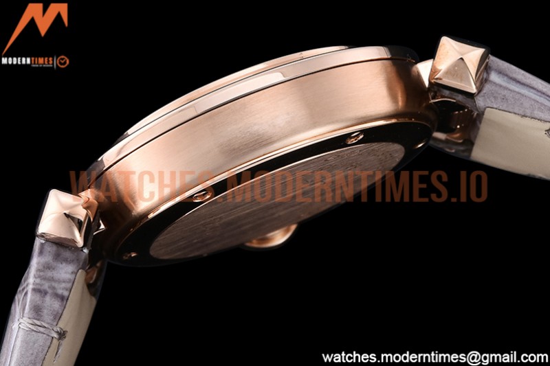 Cartier - Pasha Ladies Grey RG/LE White/Num AF Qtz