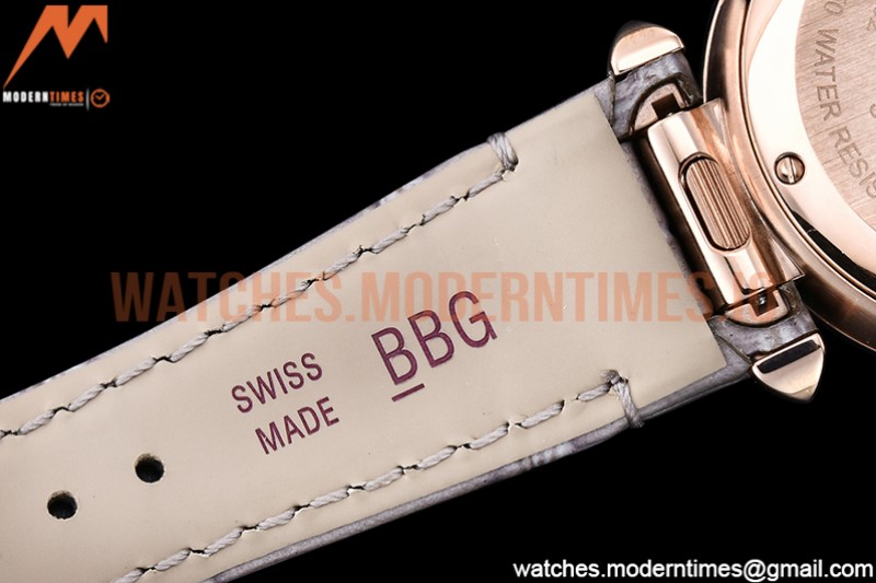Cartier - Pasha Ladies Grey RG/LE White/Num AF Qtz