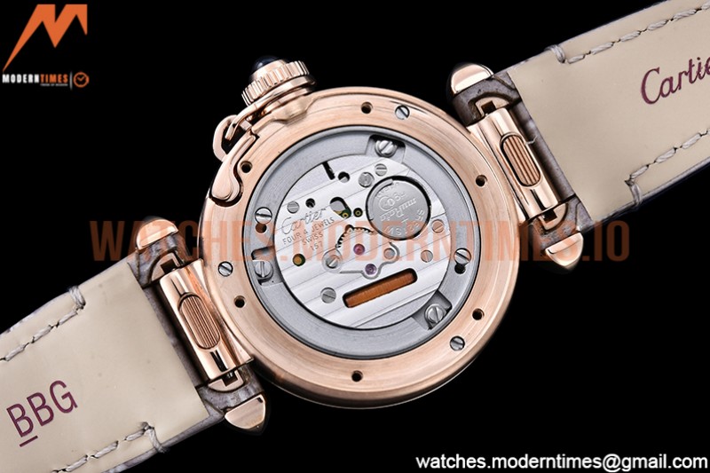 Cartier - Pasha Ladies Grey RG/LE White/Num AF Qtz