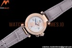 Cartier - Pasha Ladies Grey RG/LE White/Num AF Qtz