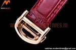 Cartier - Pasha Ladies Dia Red RG/LE White/Num AF Qtz