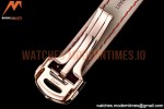 Cartier - Pasha Ladies Dia Red RG/LE White/Num AF Qtz