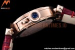 Cartier - Pasha Ladies Dia Red RG/LE White/Num AF Qtz