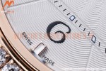 Cartier - Pasha Ladies Dia Red RG/LE White/Num AF Qtz