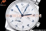 IWC - Portuguese Chrono Ed SS/SS Wht/Blue Num ZF A7750