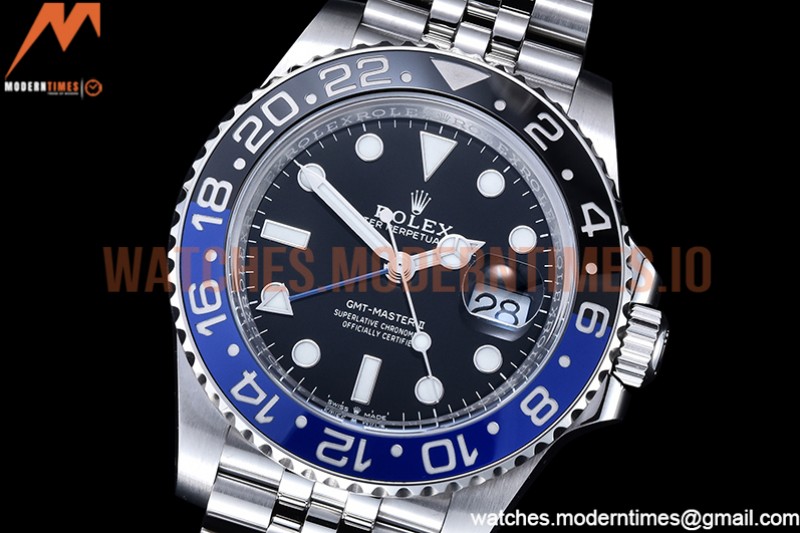 Rolex - GMT II 126710 Jub 904L SS/SS Blk C+F VR3285 CHS