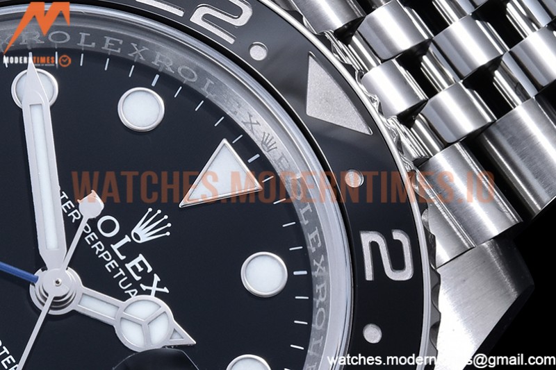 Rolex - GMT II 126710 Jub 904L SS/SS Blk C+F VR3285 CHS