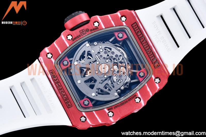 Richard Mille - RM035-02 Rafael Nadal White RNTPT/RU Skele T+F RMUL2