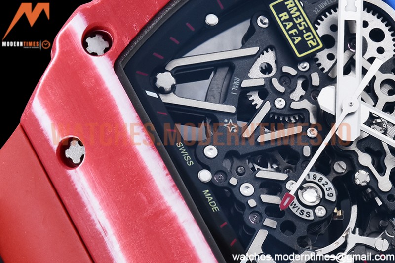 Richard Mille - RM035-02 Rafael Nadal Red RNTPT/RU Skele T+F RMUL2