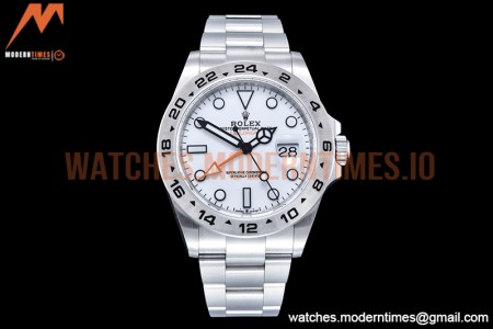 Rolex - Explorer II 226570 904L SS/SS Wht GMF V4 A3285 CHS
