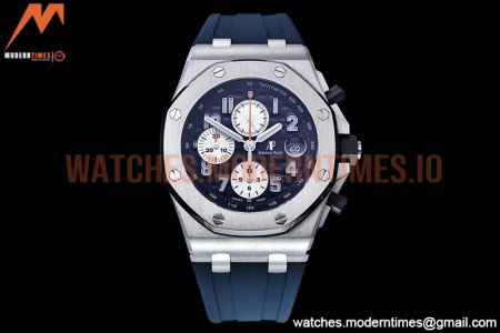 Audemars Piguet - AP ROO Chronograph SS/RU Blue/Num JJF A3126 Mod