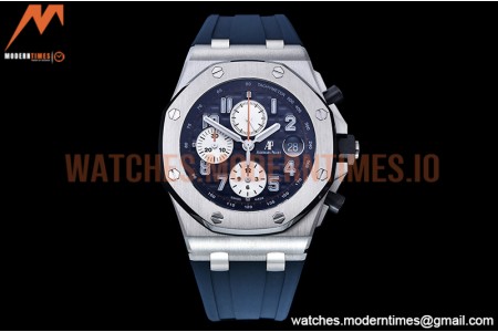 Audemars Piguet - AP ROO Chronograph SS/RU Blue/Num JJF A3126 Mod
