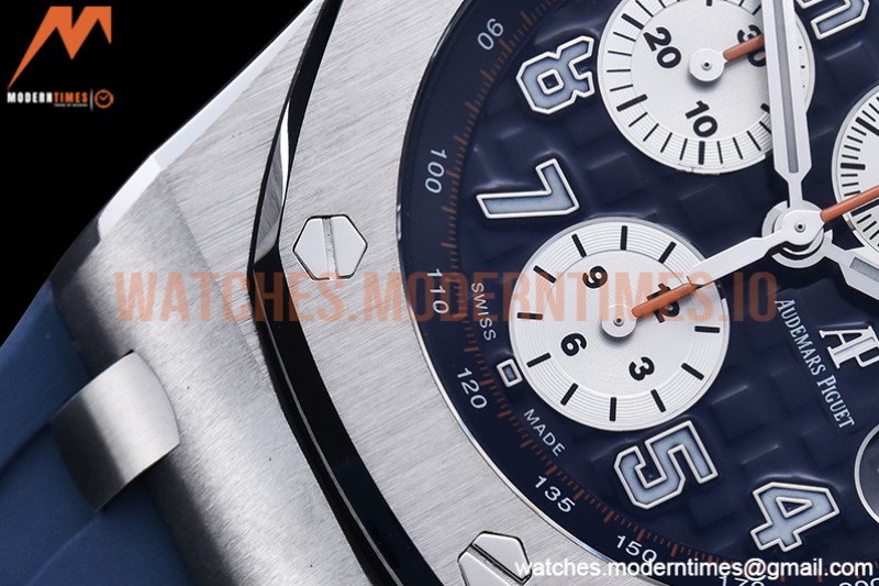 Audemars Piguet - AP ROO Chronograph SS/RU Blue/Num JJF A3126 Mod