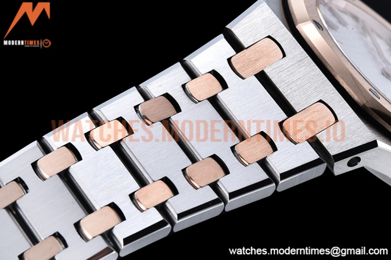 Audemars Piguet - Royal Oak Ladies 67650SR 33mm RG/SS White JJF Qtz
