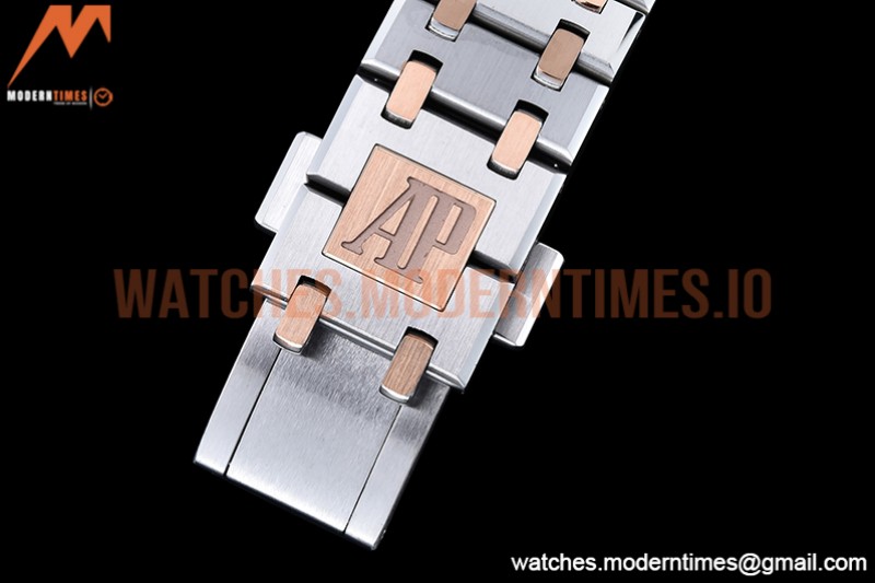 Audemars Piguet - Royal Oak Ladies 67650SR 33mm RG/SS Black JJF Qtz