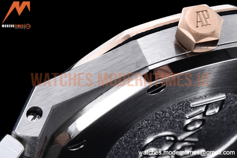 Audemars Piguet - Royal Oak Ladies 67650SR 33mm RG/SS Black JJF Qtz