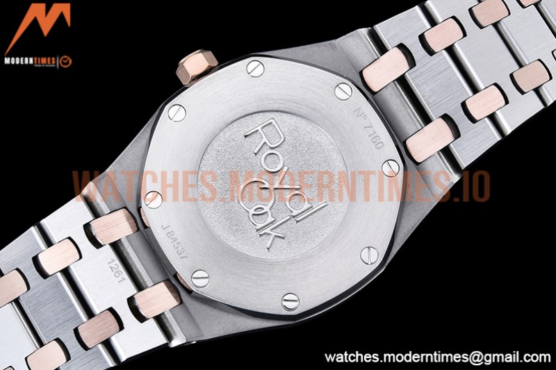 Audemars Piguet - Royal Oak Ladies 67650SR 33mm RG/SS Black JJF Qtz