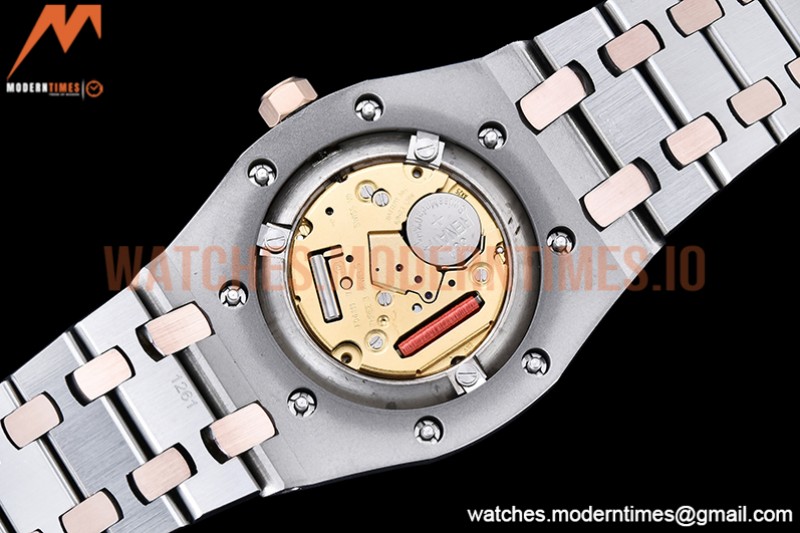 Audemars Piguet - Royal Oak Ladies 67650SR 33mm RG/SS Black JJF Qtz