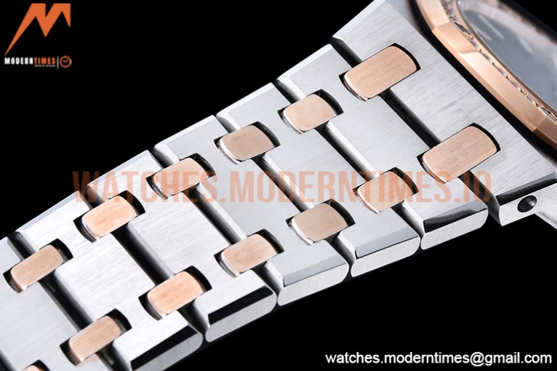 Audemars Piguet - Royal Oak Ladies 67650SR 33mm RG/SS Black JJF Qtz