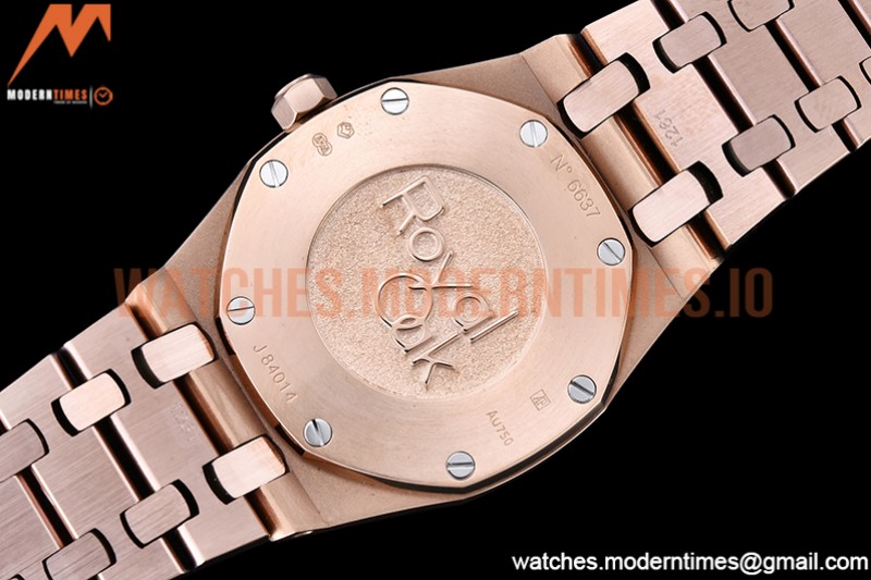 Audemars Piguet - Royal Oak Ladies 67651OR 33mm Dia RG/RG Brown JJF Qtz