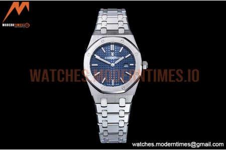 Audemars Piguet - Royal Oak Ladies 67650ST 33mm SS/SS Blue JJF Quartz