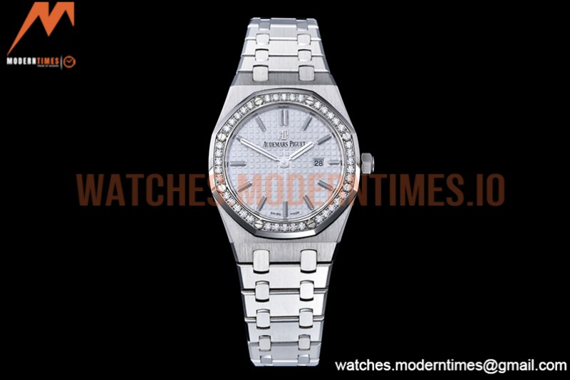 Audemars Piguet - Royal Oak Ladies 67651ST 33mm Dia SS/SS White JJF Qtz