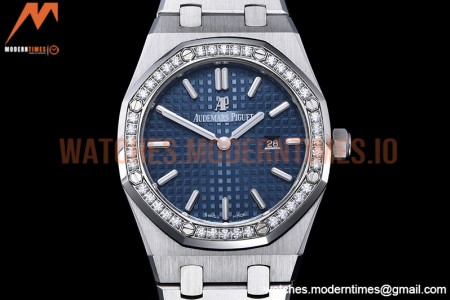 Audemars Piguet - Royal Oak Ladies 67651ST 33mm Dia SS/SS Blue JJF Qtz
