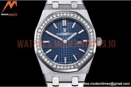 Audemars Piguet - Royal Oak Ladies 67651ST 33mm Dia SS/SS Blue JJF Qtz