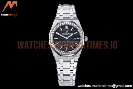 Audemars Piguet - Royal Oak Ladies 67651ST 33mm Dia SS/SS Black JJF Qtz