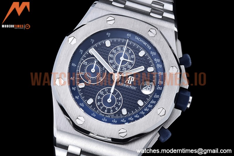 Audemars Piguet - AP ROO Chronograph SS/SS Blue/Dot JJF A3126 Mod