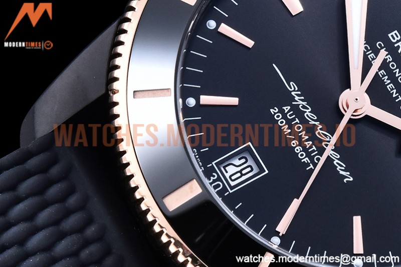 Breitling - Superocean Heritage II 42mm DLC/RG/RU Black GF A2824