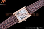 Cartier - Tank Solo Brn-C RG/LE White TWF Miyota 9015