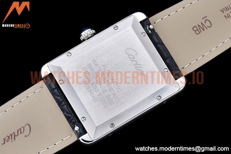 Cartier - Tank Solo Blk-C SS/LE White TWF Miyota 9015