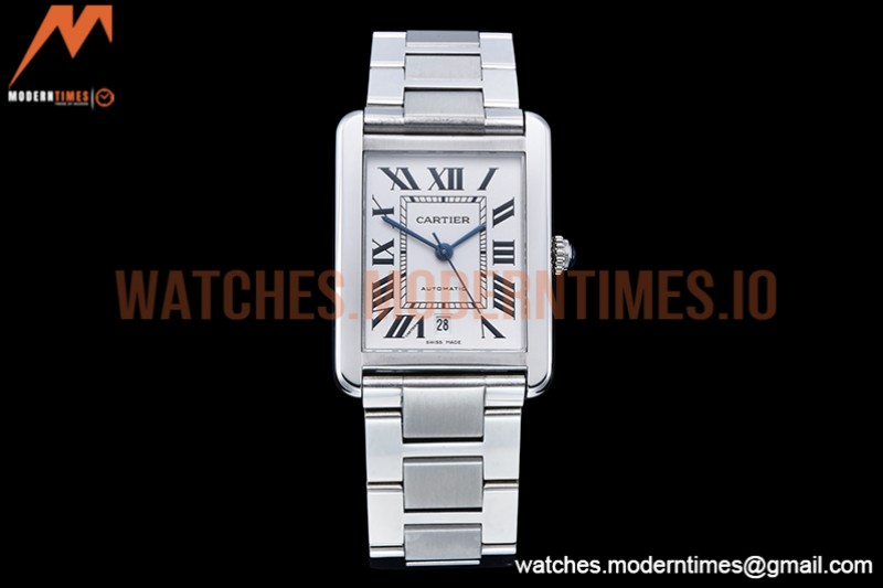 Cartier - Tank Solo SS/SS White TWF Miyota 9015