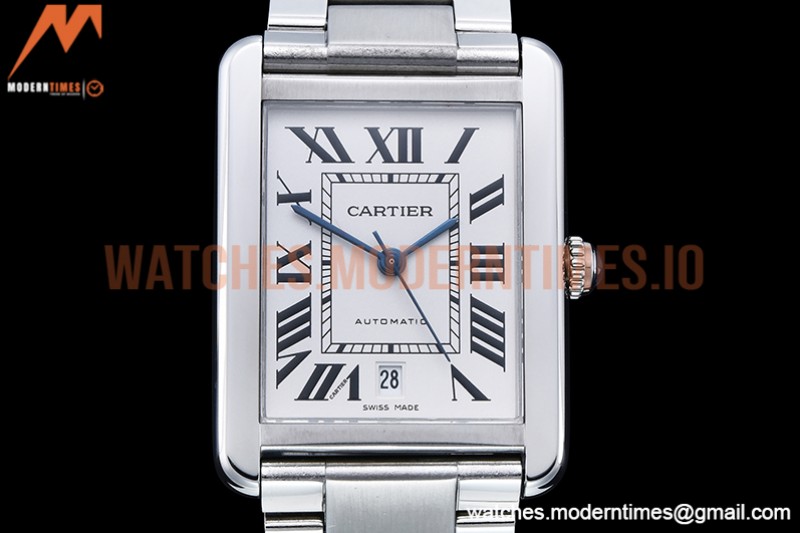 Cartier - Tank Solo SS/SS White TWF Miyota 9015