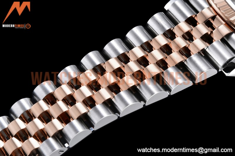 Rolex - DJ 36mm Jub Flt 904L RG/SS P-Grey/Stk VSF VS3235