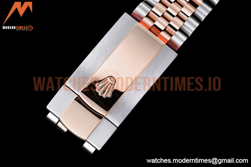 Rolex - DJ 36mm Jub Flt 904L RG/SS P-Grey/Stk VSF VS3235