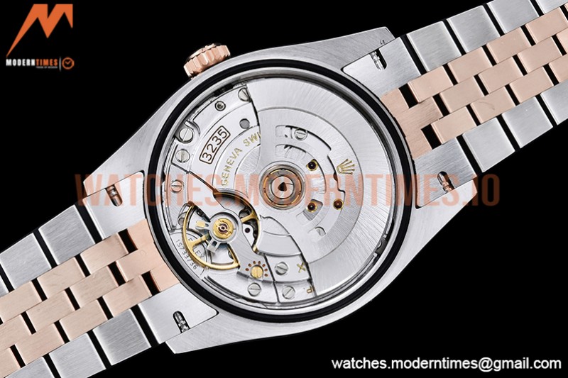 Rolex - DJ 36mm Jub Flt 904L RG/SS P-Grey/Stk VSF VS3235