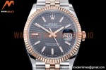Rolex - DJ 36mm Jub Flt 904L RG/SS P-Grey/Stk VSF VS3235