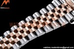 Rolex - DJ 36mm Jub Flt 904L RG/SS P-Grey/Dia VSF VS3235