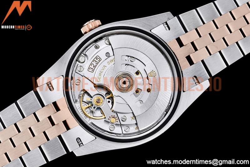 Rolex - DJ 36mm Jub Flt 904L RG/SS P-Grey/Dia VSF VS3235