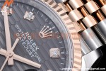 Rolex - DJ 36mm Jub Flt 904L RG/SS P-Grey/Dia VSF VS3235