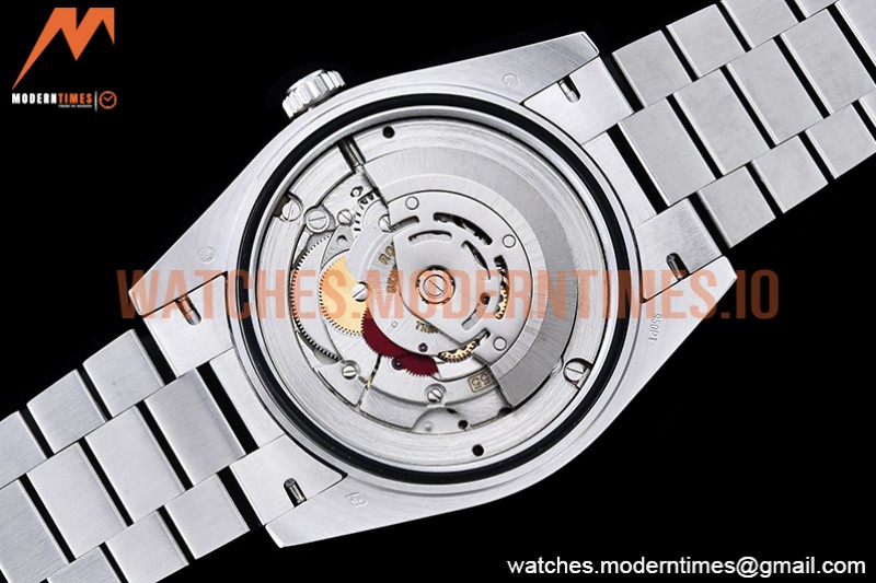Rolex - DayDate 40mm Flt Dia SS/SS Black/Stk GSF A2836 Mod