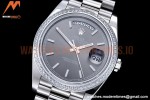 Rolex - DayDate 40mm Flt Dia SS/SS Grey/Stk GSF A2836 Mod